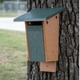 thumbnail image 2 of Outdoor Leisure Products,  Model GM22TGC Blue Bird House, Made of High Density Poly Resin, Finished in Turf Green and Cedar, Post or Wall Mount, 2 of 6