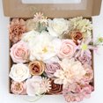 thumbnail image 4 of Caja de flores artificiales caja de regalo de fiesta de boda-raíz de loto rosa + champán Ormromra CPB-YL629, 4 of 5