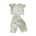 thumbnail image 2 of Pantalón Y Camiseta Sin Mangas con Estampado Floral Beige para Muñeca Americana My Life de 18 '' AG Baoblaze Ropa de muñeca de 18 pulgadas, 2 of 8