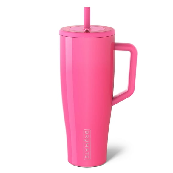 Vaso BrüMate Era 1183 ml con mango, pajita y tapa de acero inoxidable
