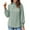 Green, variant on Womens Work Shirts Long Sleeve Tops Elegant Jacquard Crewneck With Ruffle Detail Casual Fall Clothes for Women Tees Blouses Green S