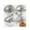 Silver1, variant on Herrklp Christmas Decorations, 4pcs Christmas 10CM Set Ball Broken Ball Plated Plastic Christmas Tree Decoration Pendant