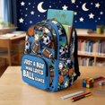thumbnail image 4 of Whosucclay Sports Balls Pattern with Paint Splatter Accents Kids Backpack with Lightweight Large Capacity School Bag, Adjustable Straps 17 Inch Bookbag for Travel, 4 of 8