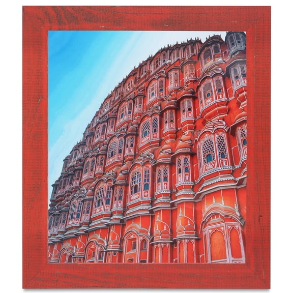 ArtToFrames 20" x 28" Red Picture Frame, 20x28 inch Red Wood Poster Frame (WOM-4593), 1 Pack