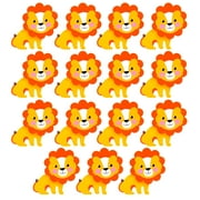 Hello Hobby Wood Lion Shapes, 15 Pre-Painted Wooden Lions
