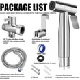 thumbnail image 4 of Toilet Bidet Sprayer, Handheld Cloth Diaper Sprayer, Bathroom Sprayer Kit, Spray Attachment with Hose, Stainless Steel Easy Installation, Large Water, 4 of 5