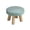 A, variant on Modern Round Wooden Foot Stool with Soft Padded Seat, Non-Slip Small Step Stool for Living Room Hallway, Adults Step Up Stool
