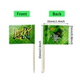thumbnail image 3 of TIMIFIS Cake Banner, 50 PCS Toothpick for St Patrick's Day Decorations Irish Toothpick Flags Cocktail Picks Mini Irish Flag Cocktail for Irish Theme Party Decoration Home Decor, 3 of 8