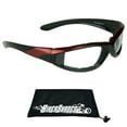 thumbnail image 2 of Bikershades Motorcycle Transitional Sunglass Day Night Riding Photochromic Red Clear, 2 of 6