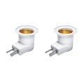 thumbnail image 1 of Naiovety Bulb Base Handy Installation Lamp Holder Threaded Device Upgraded Fittings Light Replacement Bulbs Stand Electric Adapter Mount 2Conjunto, 1 of 6