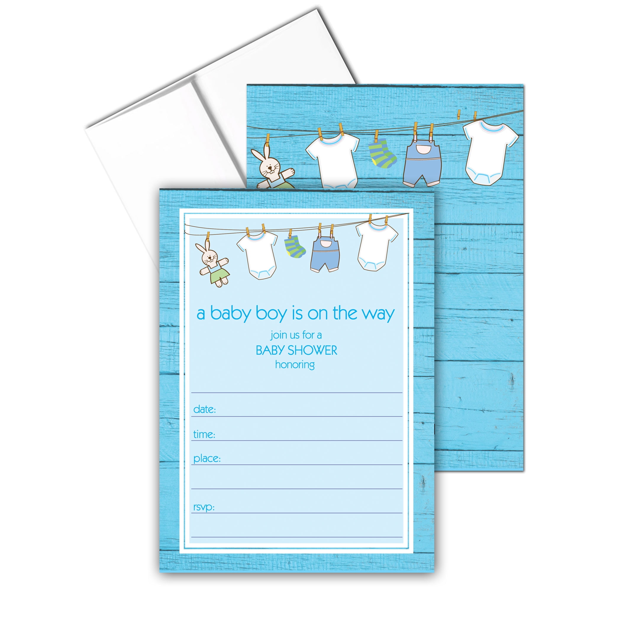 baby shower invitations boy walmart