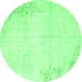 thumbnail image 1 of Ahgly Company Indoor Round Abstract Emerald Green Contemporary Area Rugs, 8' Round, 1 of 4