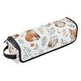 thumbnail image 2 of Hair Tool Organizer Bag with Heat Resistant Mat Removable Travel Storage Case for Hot Air Brushes Curling Irons Cute Watercolor Animal Pattern, 2 of 8