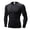 Black3, variant on NinXxx Men's Tight Fitting Fitness Sports Running Long Sleeve Tee Black2 M