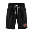 thumbnail image 1 of Bermudas Para Mujer Estampado de Bandera Estampado de Cinco Puntos Pantalones de Lino de Algodón de Gran Tamaño Pantalones Casuales Odeerbi ODB166377, 1 of 4