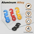 thumbnail image 3 of Tent Rope Tensioners, 20 Pcs Guyline Rope Adjusters Tent Rope Stakes Aluminum Alloy Cord Tightener for Outdoor Camping Hiking Accessories,Blue, 3 of 7