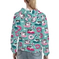 thumbnail image 7 of Daiia Swimming Bulldog Pattern Women's Fashion Hoodies & Sweatshirts with Kangaroo Pocket Hooded Sweatshirt with Eye-catching Drawstrings-XX-Large, 7 of 7