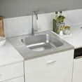 thumbnail image 3 of vidaXL Kitchen Sink Undermount Sink with Strainer Stainless Steel Sink Silver, 3 of 11