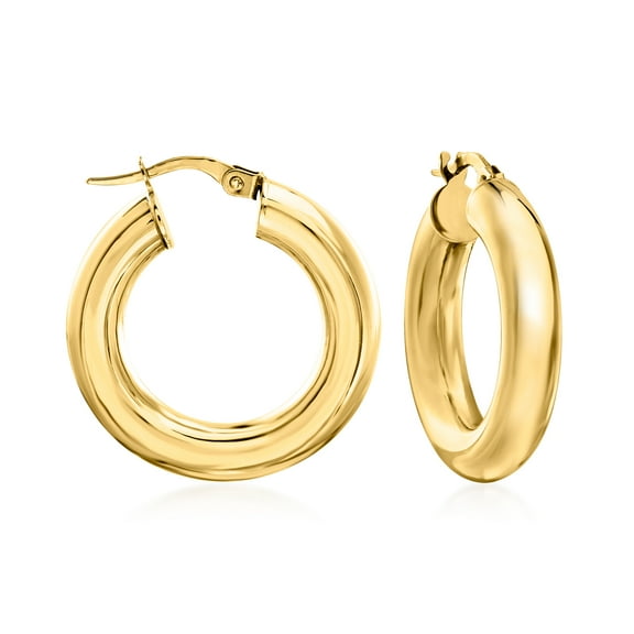 Ross-Simons Italian 14kt Yellow Gold Hoop Earrings, Women's, Adult
