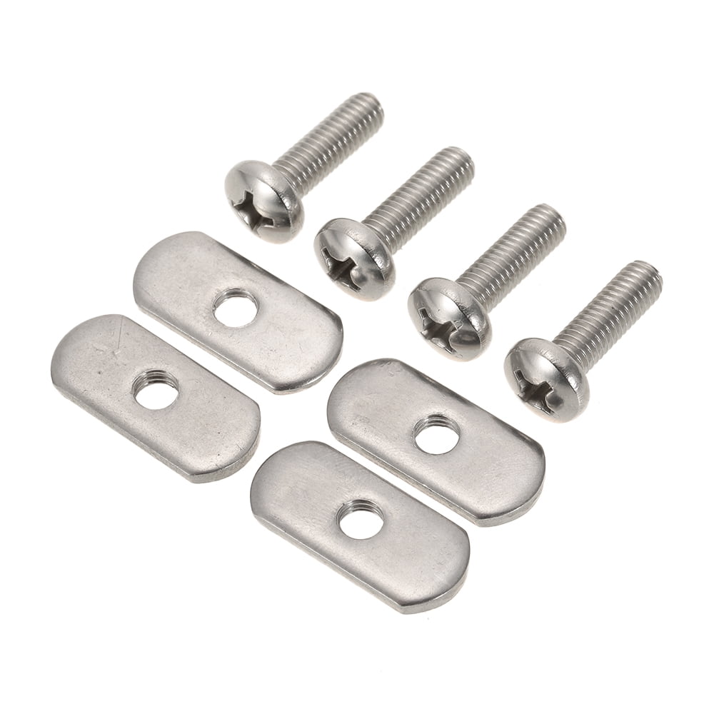 4 Stainless Steel Kayak Rail/Track Screws & Track Nuts Hardware Gear