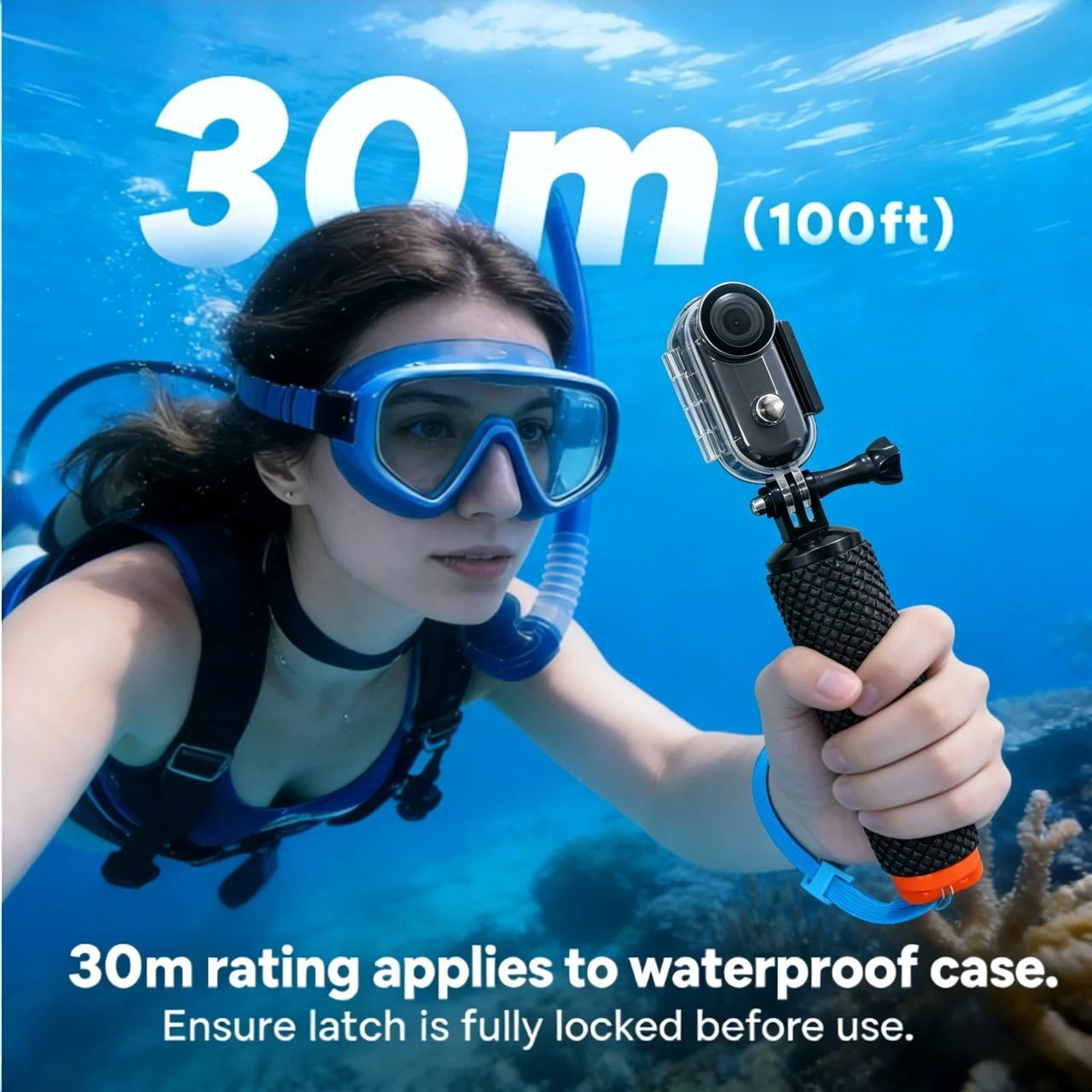JETO H88 Body Camera, 1080P, 64GB, Magnetic Clip, Waterproof Case, Black