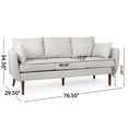 thumbnail image 4 of 3 Seat Sofa Couch,78" Modern Linen Sofa Couch for Living Room, Bedroom, Apartment,Beige, 4 of 7