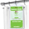 thumbnail image 1 of Forro de cortina de ducha Clean Healthy Living PEVA transparente, 1 of 4