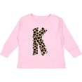 thumbnail image 3 of Inktastic Leopard Print Letter K Boys or Girls Long Sleeve Toddler T-Shirt, 3 of 5