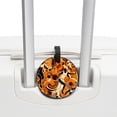 thumbnail image 3 of Basketball 2pcs PU Leather Round Bag Tags Suitcase Handbag Tags with Privacy Cover and Name ID Tag for Travel Luggage, Handbags, Backpacks, School Bags, 3 of 6