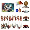 thumbnail image 1 of ERK Christmas Decorations Rugby Advent Calendar Christmas Christmas Toys Countdown 24 Days Of Advent Set Celebrate Advent Calendar(2D Acrylic Pendant), 1 of 5