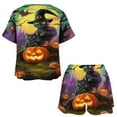 thumbnail image 3 of Halloween Ghosts Horror Pumpkin 2 Pack Women’s Pajama Set Print Sleepwear And Shorts Y2k Loungewear Sets S-5XL, 3 of 7