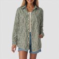 thumbnail image 4 of Towmus Button Down Shirts for Women Dressy Floral Printed Long Sleeve Blouse Business Casual Work Tops Fall Cardigan Shirt, 4 of 6