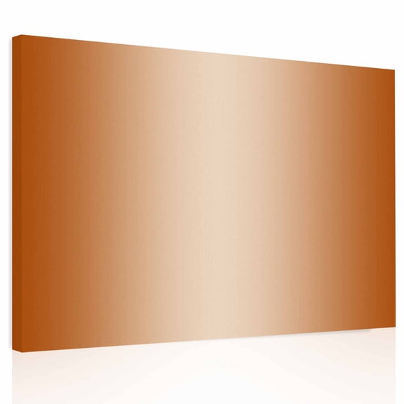 Burnt Orange Canvas Print Wall Art, Ombre Solid Color Gradient Modern Art Wall Decor Modern Artwork Paintings Pictures for Living Room Framed and Stretched Ready to Hang, 12" x 16"