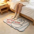 thumbnail image 4 of KKOUHVY Bathroom Rugs, Wavy Edge Cute Irregular Bath Mat, Absorbent Dries Quickly Non-Slip Soft Bathroom Decor, Suitable for Tub&Shower, 4 of 5