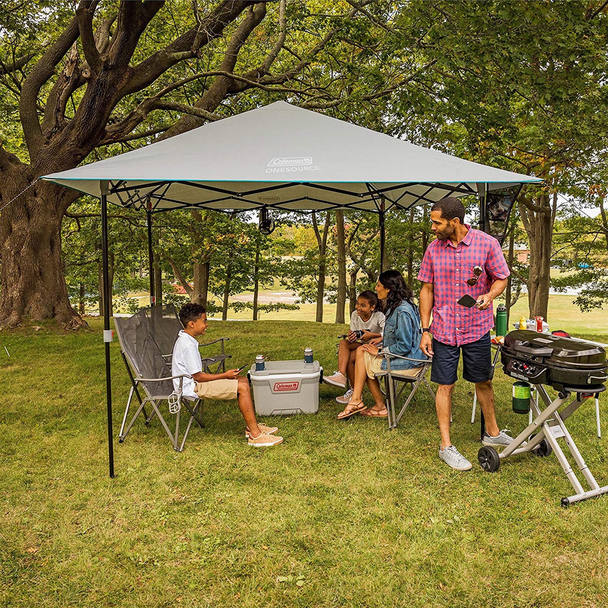 Coleman OneSource Eaved Shelter for Camping & Outdoor with LED