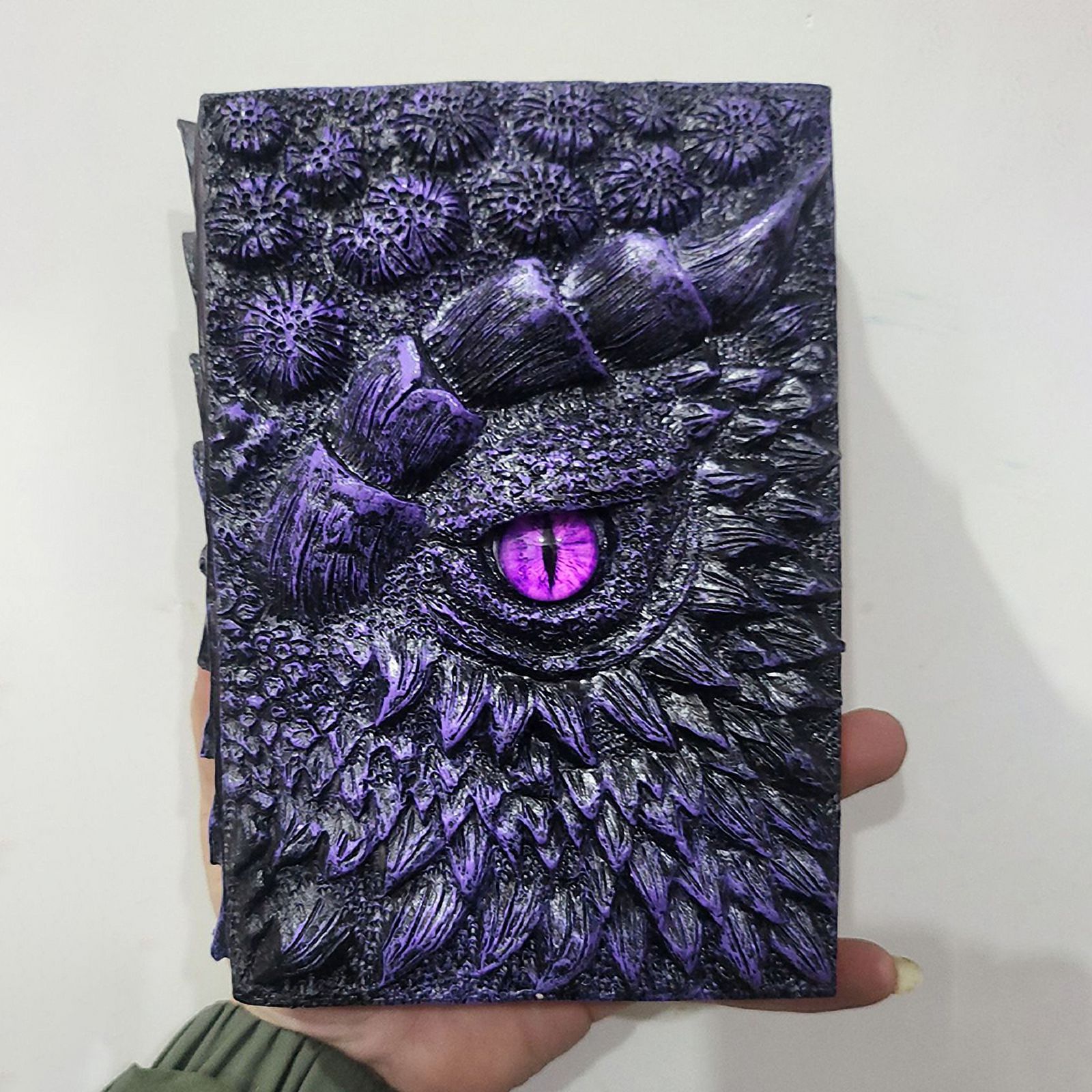 Fashion Vintage Dragon Embossed Resin Cover Travel Diary Notebook Travel Journal