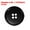 Black, variant on Uxcell Sewing Buttons Resin Round Flat 4-Hole Craft Buttons for Coats Sweater Sewing Clothing and DIY Dark Red 23mm