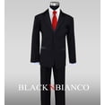 thumbnail image 2 of Boys Tuxedo Dress Suit with a Red Neck Tie, 2 of 4