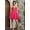 FUCHSIA, variant on Women's May Queen Embroidered A-line Short Cocktail Dress With V Neckline Red Size 10