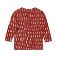 thumbnail image 5 of Frwgonr Tshirts for Kids Girls Red Crewneck Dressy Casual Tops Printed Lightweight Loose Cute T Shirts Size 3T-12, 5 of 5
