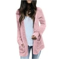 thumbnail image 1 of Timegard Cardigan for Women Long Sleeve Knitted Jackets Coat Open Front Outwear Fall Winter Solid Color, 1 of 6