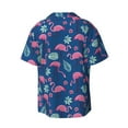 thumbnail image 7 of Kdxio Men's Hawaiian Shirt for Men Short Sleeve Shirt Plants And Flamingos Summer Casual Holiday Beach Button Down T-Shirts, 7 of 7