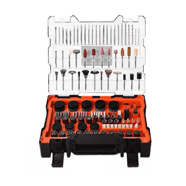 Kit 480 Pzas Accesorios Para Mini Taladro Mototool Rojo/Gris/Negro