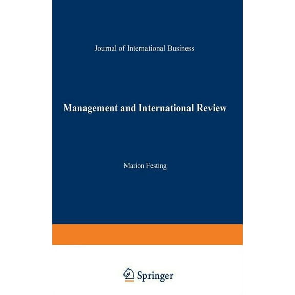 Mir Special Issue Management and International Review: Strategic Issues in International Human Resource Management, (Paperback)