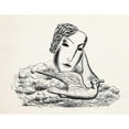 thumbnail image 3 of Leo Gestel 14x12 Black Modern Framed Museum Art Print Titled - Women's Head with Bird (Sketch) (1935), 3 of 5