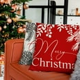 thumbnail image 2 of Christmas Pillow Covers 18x18 Set of 4 for Christmas Decorations Let it Snow Joy Red Christmas Pillows Hello Winter Holiday Throw Pillows Christmas Farmhouse Decor for Couch, 2 of 6