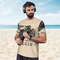 thumbnail image 4 of Wukai Let The Adventure Begin Print Men's Short-Sleeved Mesh T-Shirt,Quick-Dry Short Sleeve Workout T-Shirt-5X-Large, 4 of 8