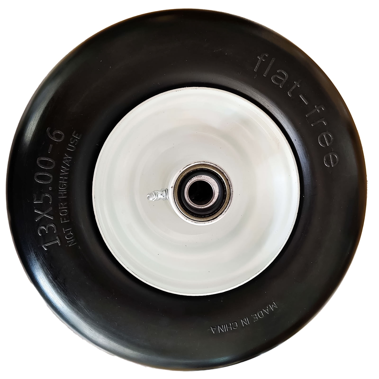 2PK Front Solid Tire Caster 13x6.5x6 Puncture Proof No Flat for eXmark