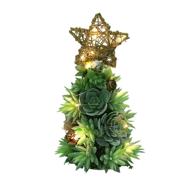Árbol de Navidad de PVC epoxi, decoración navideña, bonsái para fiestas en interiores. F