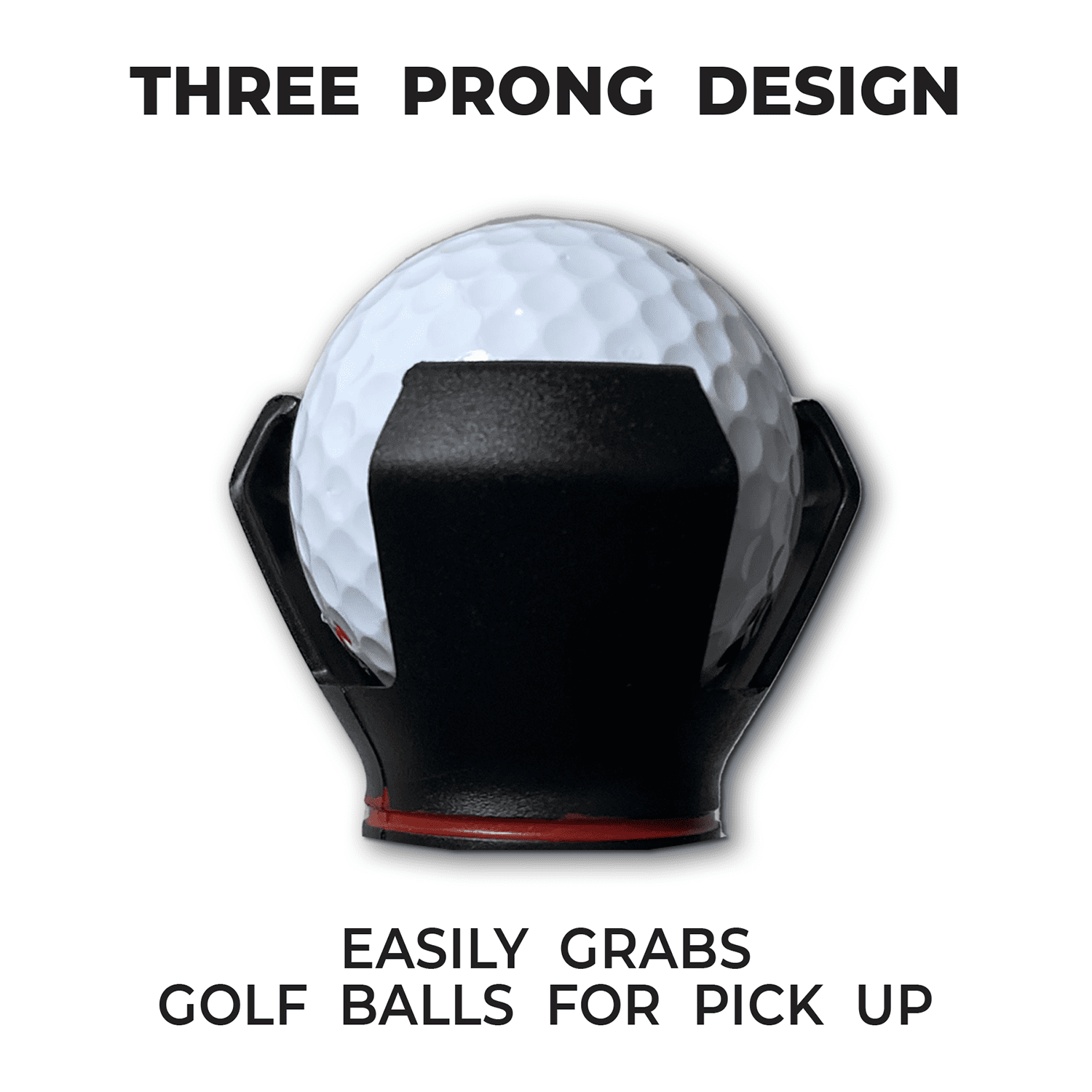 Athletic Works Adjustable Golf Ball Pick Up Tool, Ergonomic Putter Grip Attachment, Lightweight Claw Design